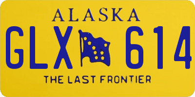 AK license plate GLX614