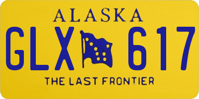 AK license plate GLX617