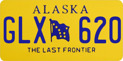 AK license plate GLX620