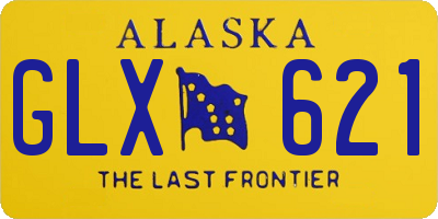 AK license plate GLX621