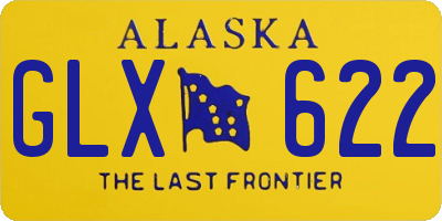 AK license plate GLX622