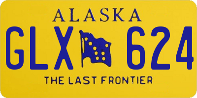 AK license plate GLX624