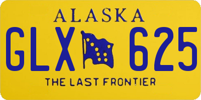 AK license plate GLX625