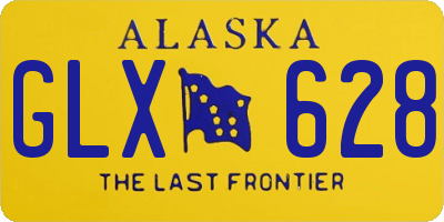 AK license plate GLX628