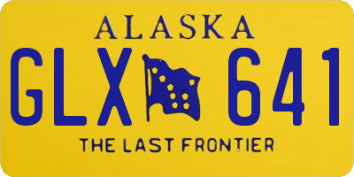 AK license plate GLX641