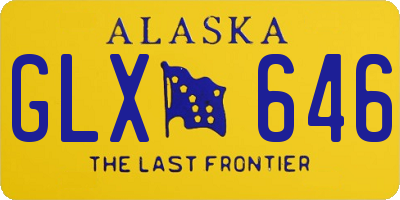 AK license plate GLX646