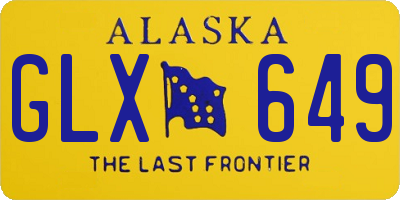AK license plate GLX649