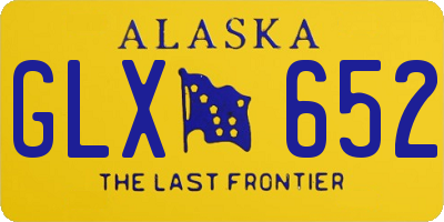 AK license plate GLX652