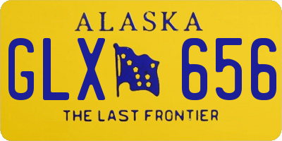 AK license plate GLX656