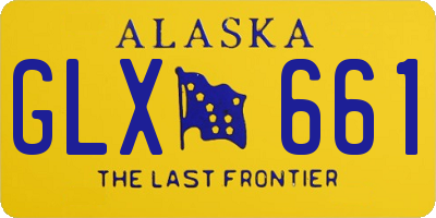 AK license plate GLX661