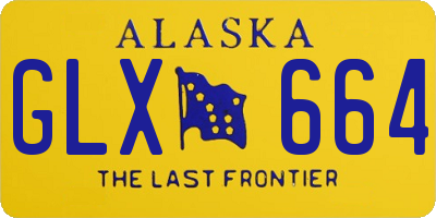 AK license plate GLX664