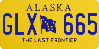 AK license plate GLX665