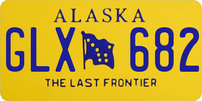 AK license plate GLX682