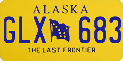 AK license plate GLX683