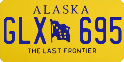 AK license plate GLX695