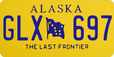 AK license plate GLX697