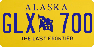 AK license plate GLX700