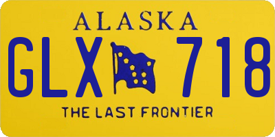 AK license plate GLX718