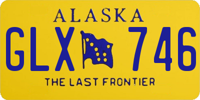 AK license plate GLX746