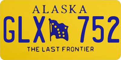 AK license plate GLX752