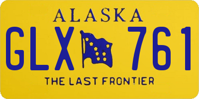 AK license plate GLX761