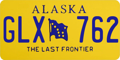 AK license plate GLX762