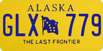 AK license plate GLX779