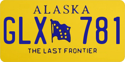 AK license plate GLX781