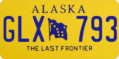 AK license plate GLX793