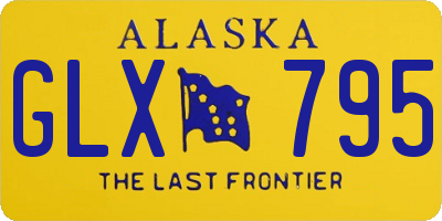 AK license plate GLX795