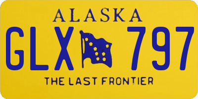 AK license plate GLX797