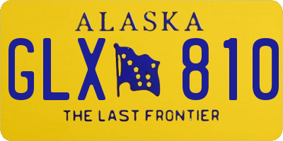 AK license plate GLX810