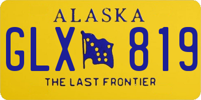 AK license plate GLX819
