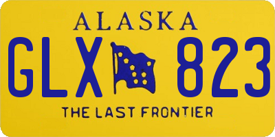 AK license plate GLX823