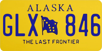 AK license plate GLX846
