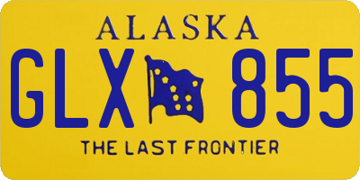 AK license plate GLX855