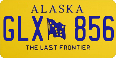 AK license plate GLX856