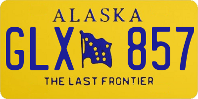 AK license plate GLX857