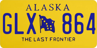 AK license plate GLX864