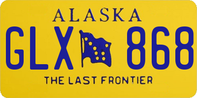 AK license plate GLX868