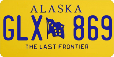 AK license plate GLX869
