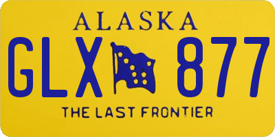AK license plate GLX877