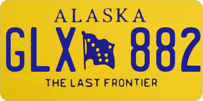 AK license plate GLX882