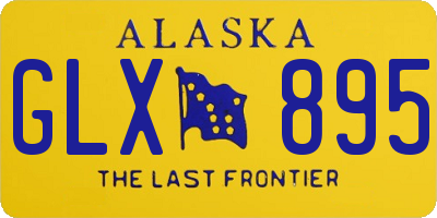 AK license plate GLX895