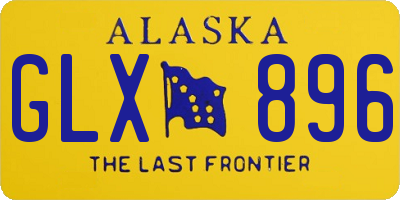 AK license plate GLX896