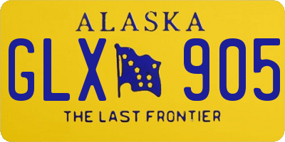 AK license plate GLX905
