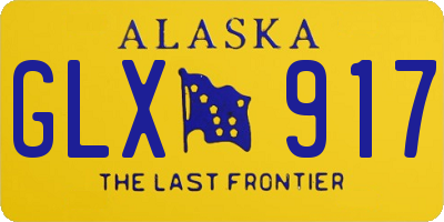 AK license plate GLX917
