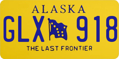 AK license plate GLX918