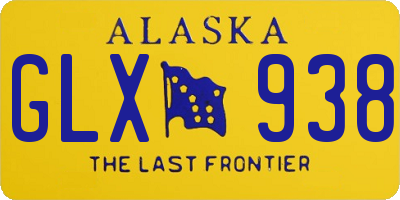 AK license plate GLX938