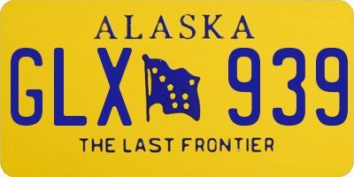 AK license plate GLX939